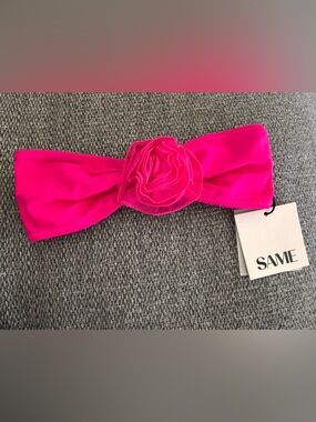 SAME Hot Pink Floral Stretch Headband